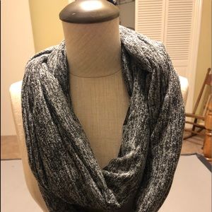 WHBM Black And Grey Infinity Scarf